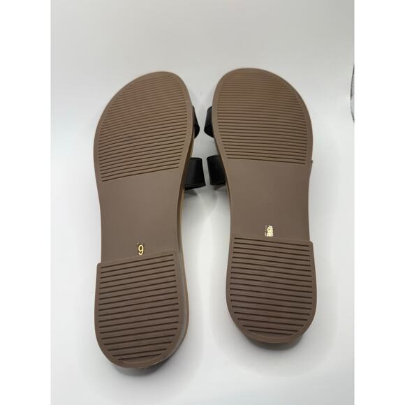 Steve Madden Women’s Black Slide Sandals Size 9 Flat Slip On Summer Shoes New - Picture 5 of 6